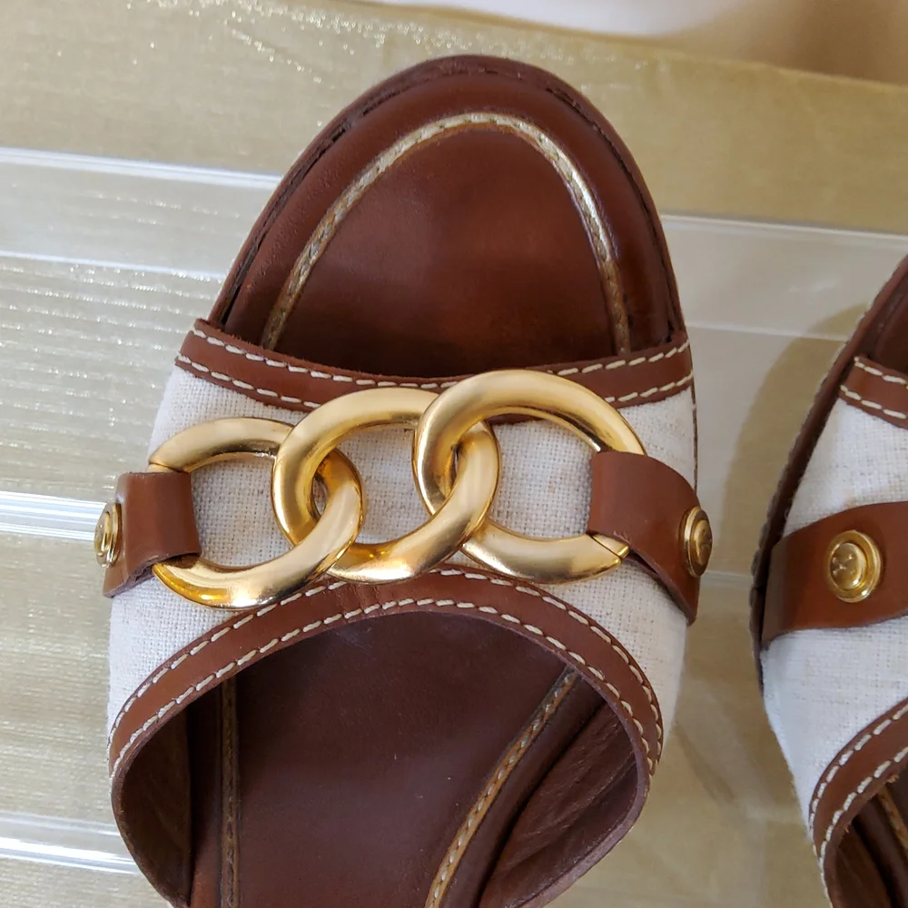 Cole Haan Slides with Chain Detail - Picture 11 of 14